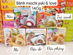 BÁNH MOCHI YUKI & LOVE 140g (kem đậu đỏ)