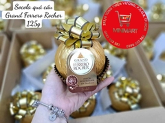 Socola Ferrero Rocher quả cầu buộc nơ 125g ( vàng)