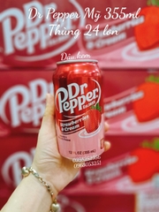 Nước ngọt Dr Pepper vị kem dâu Mỹ 355ml ( Lốc 12 lon)