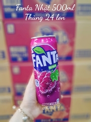 Nước Ngọt Fanta Nhật 500ml vị Nho ( Thùng 24 lon)