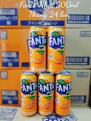 Nước Ngọt Fanta Nhật 500ml vị Cam ( thùng 24 lon)