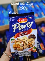 Bánh xốp Lago Party Wafers 250g ( vị ca cao) (20)