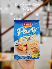 Bánh xốp Lago Party Wafers 250g ( vị vani) (20)
