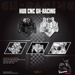 HUB MÂM TRƯỚC CNC GH-RACING - VESPA SPRINT