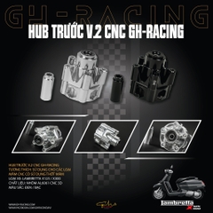HUB CHUYỂN MÂM TRƯỚC CNC GH-RACING VER.2 - LAMBRETTA X125 / X300