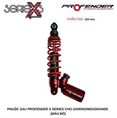 PHUỘC PROFENDER X SERIES - GIORNO 320MM (MÀU ĐEN + ĐỎ)