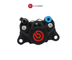 HEO THẮNG BREMBO 2 PISTON ĐEN (LOGO ĐỎ)
