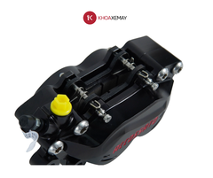 HEO THẮNG ACCOSSATO BILLET 4 PISTON ĐEN - TRÁI