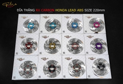 ĐĨA THẮNG RX CARBON SIZE 220MM HONDA LEAD ABS - GH-RACING