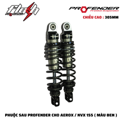 PHUỘC PROFENDER FLASH SERIES - AEROX , NVX 305mm ( MÀU ĐEN + đỏ