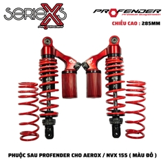 PHUỘC PROFENDER X SERIES - NVX155/AEROX : LOAD 285mm ( MÀU ĐỎ )