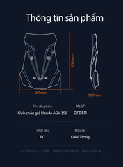 KÍNH CHẮN GIÓ LOBOO HONDA ADV 350