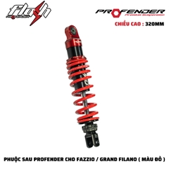 PHUỘC PROFENDER FLASH SERIES - FAZZIO / GRANDE / MIO 320MM (MÀU ĐỎ)