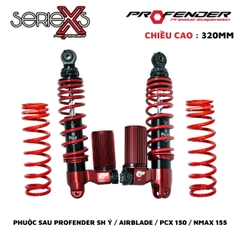 PHUỘC PROFENDER X SERIES - SH Ý / PCX 150 / NMAX 155 320mm ( MÀU ĐỎ)