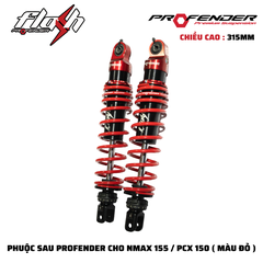PHUỘC PROFENDER Series Flash - NMAX 155 / PCX 150 / SH Ý 315MM (MÀU ĐỎ)