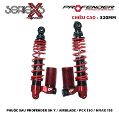 PHUỘC PROFENDER X SERIES - SH Ý / PCX 150 / NMAX 155 320mm ( MÀU ĐỎ)