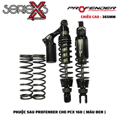 PHUỘC PROFENDER X SERIES - PCX 160 365mm (MÀU ĐEN + ĐỎ)
