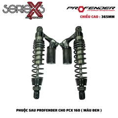 PHUỘC PROFENDER X SERIES - PCX 160 365mm (MÀU ĐEN + ĐỎ)