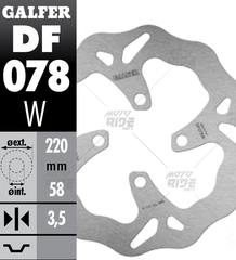 Đĩa Thắng GALFER 220 (Đĩa Sau)