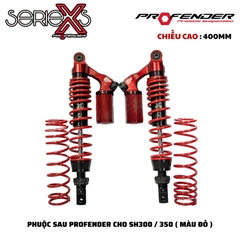 PHUỘC PROFENDER X SERIES - SH350/300 - FORZA350/300 400mm (MÀU ĐỎ)