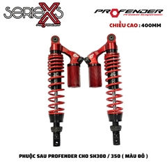 PHUỘC PROFENDER X SERIES - SH350/300 - FORZA350/300 400mm (MÀU ĐỎ)