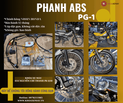 PG-1 Nâng Cấp Hệ Thống Phanh ABS Honda Nissin