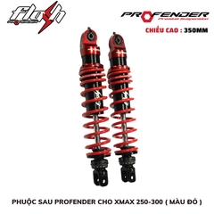 PHUỘC PROFENDER FLASH SERIES - XMAX 250/300 350MM (MÀU ĐỎ)