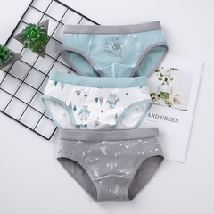 Combo 3 quần lót cotton in hoạt hình cho bé trai