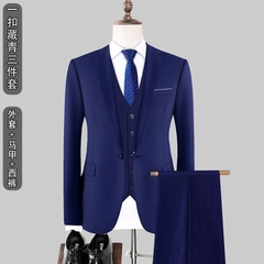 Set đồ vest kèm áo gile tôn dáng sang trọng dành cho nam