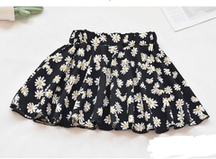 Váy ngắn xếp ly họa tiết thời trang dành cho bé gái