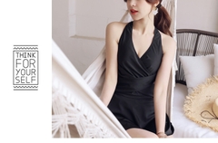Bộ đồ bơi liền thân che khuyết điểm phong cách Hàn Quốc