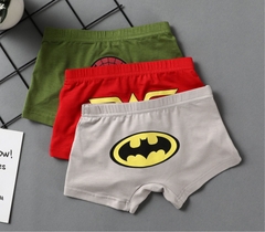 Combo 5 quần lót boxer cotton nguyên chất in hoạt hình cho bé trai từ 3-12 tuổi