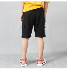 Quần short bé trai cotton thoáng khí phối túi hộp kiểu dáng thể thao