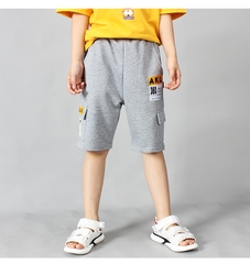 Quần short bé trai cotton thoáng khí phối túi hộp kiểu dáng thể thao