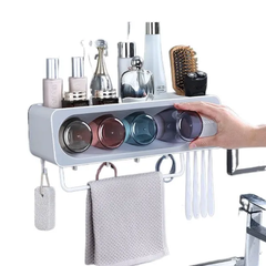 Kệ cài bàn chải đánh răng Ecoco 4 cốc màu