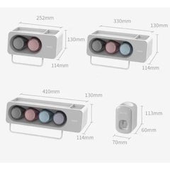Kệ cài bàn chải đánh răng Ecoco 4 cốc màu