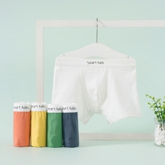 Combo 5 quần lót boxer bé trai đơn giản thoáng khí mềm mại