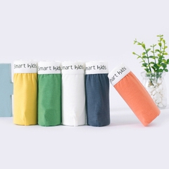 Combo 5 quần lót boxer bé trai đơn giản thoáng khí mềm mại