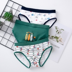 Combo 3 quần lót cotton in hoạt hình cho bé trai
