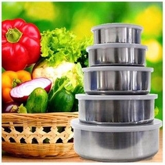 Bộ thố lạnh inox 5 món