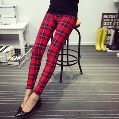 Quần legging vải thun size lớn kẻ sọc cá tính thời trang dành cho nữ