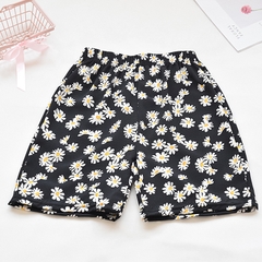 Quần short vải voan ống rộng kiểu dáng mỏng thiết kế họa tiết thời trang dành cho bé gái