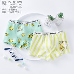 Combo 2 quần lót cotton nguyên chất in hoạt hình cho bé trai