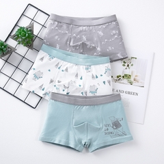 Combo 3 quần lót cotton in hoạt hình cho bé trai