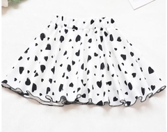 Váy ngắn xếp ly họa tiết thời trang dành cho bé gái