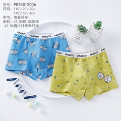 Combo 2 quần lót cotton nguyên chất in hoạt hình cho bé trai