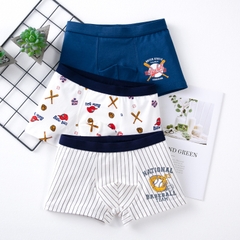 Combo 3 quần lót cotton in hoạt hình cho bé trai
