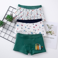 Combo 3 quần lót cotton in hoạt hình cho bé trai