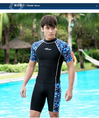 Bộ đồ bơi ngắn tay họa tiết lướt sóng kiểu dáng hợp thời trang