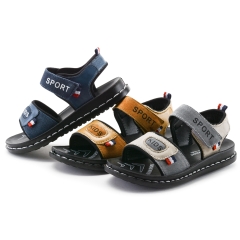 Giày sandal da bò phong cách thời trang Hàn Quốc dành cho bé trai